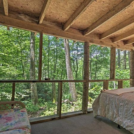 Creekside Cabin With Deck In Pisgah Forest! Barnardsville Eksteriør bilde