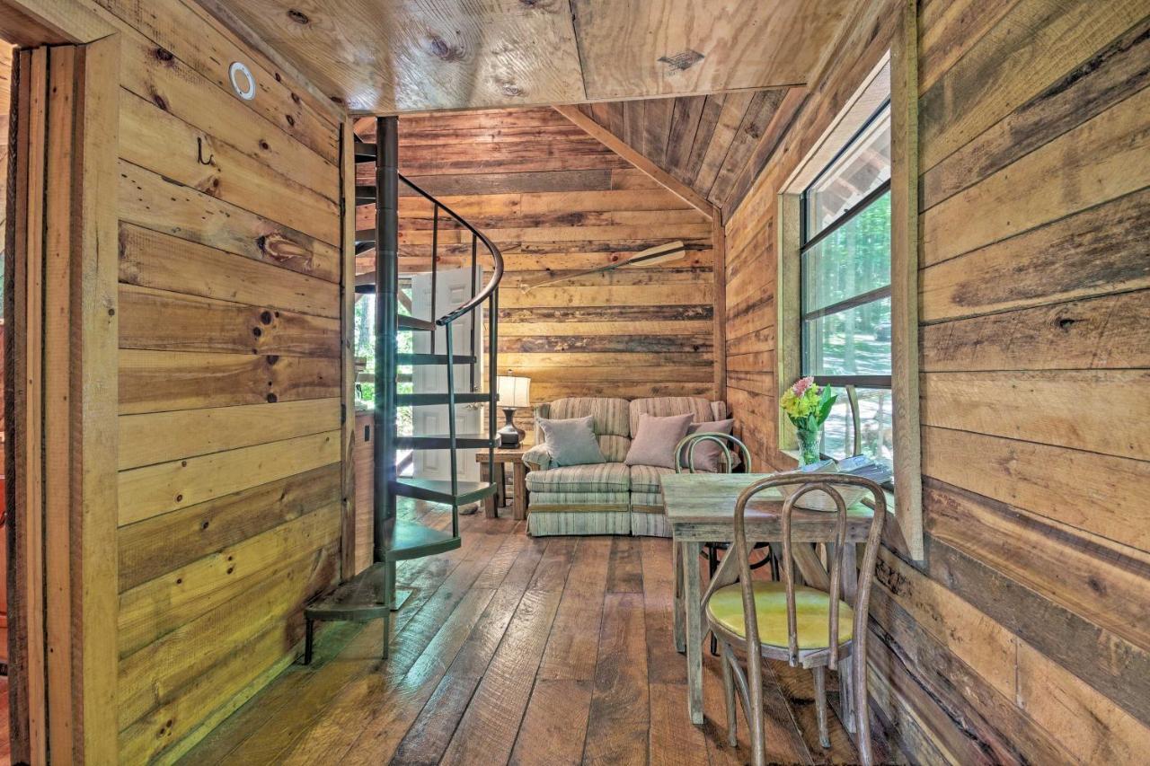 Creekside Cabin With Deck In Pisgah Forest! Barnardsville Eksteriør bilde