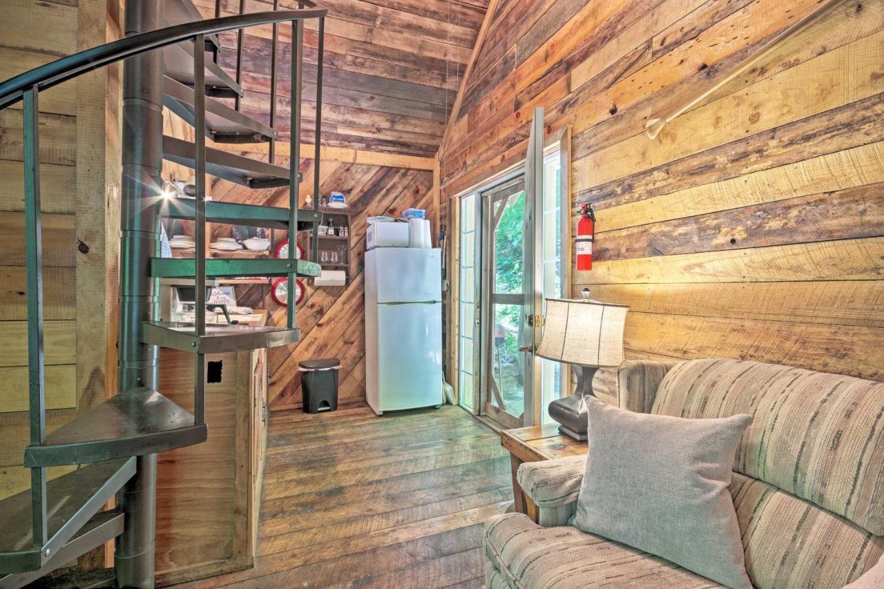 Creekside Cabin With Deck In Pisgah Forest! Barnardsville Eksteriør bilde