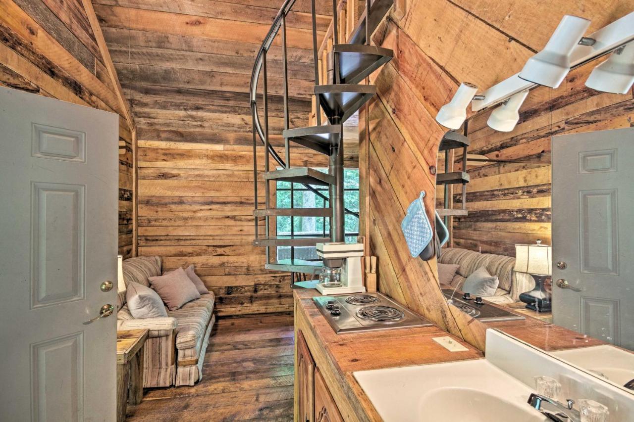 Creekside Cabin With Deck In Pisgah Forest! Barnardsville Eksteriør bilde