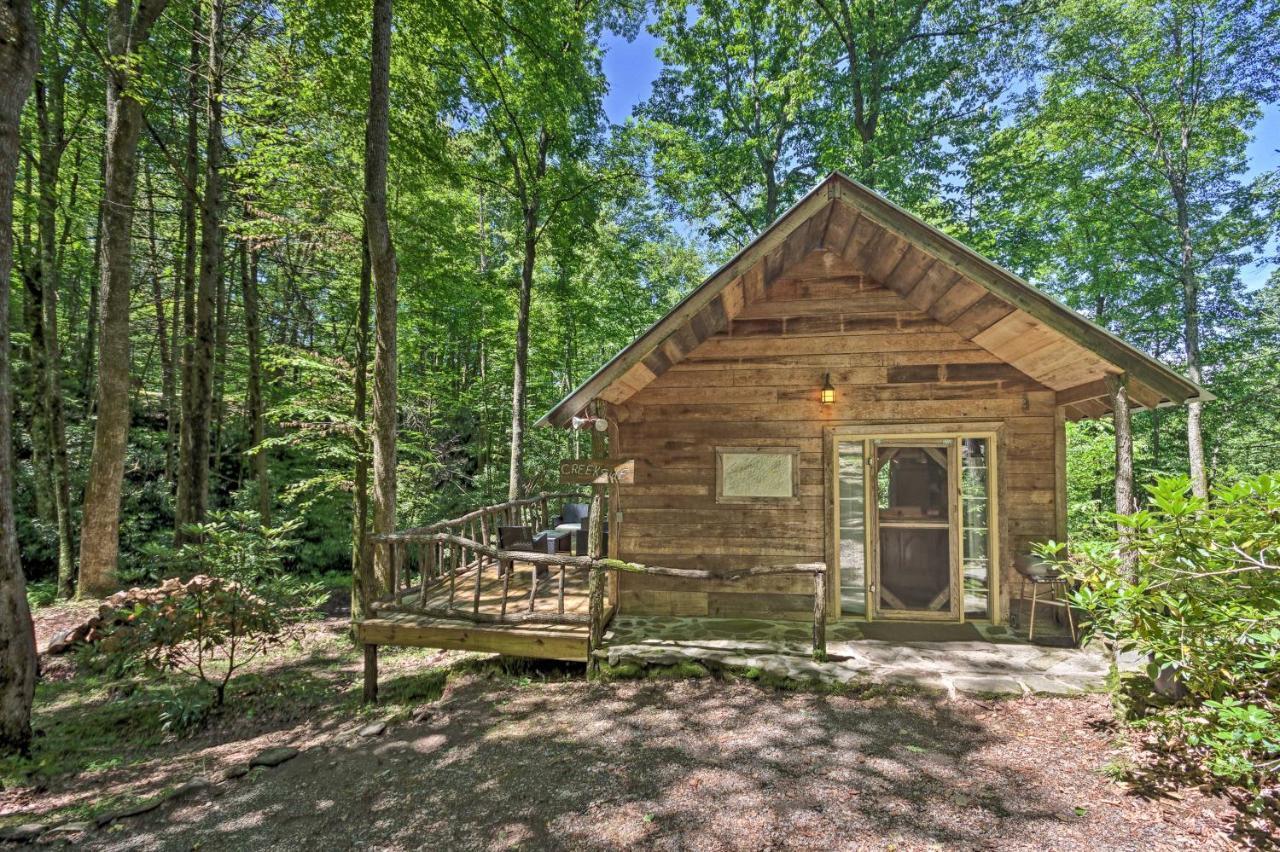 Creekside Cabin With Deck In Pisgah Forest! Barnardsville Eksteriør bilde