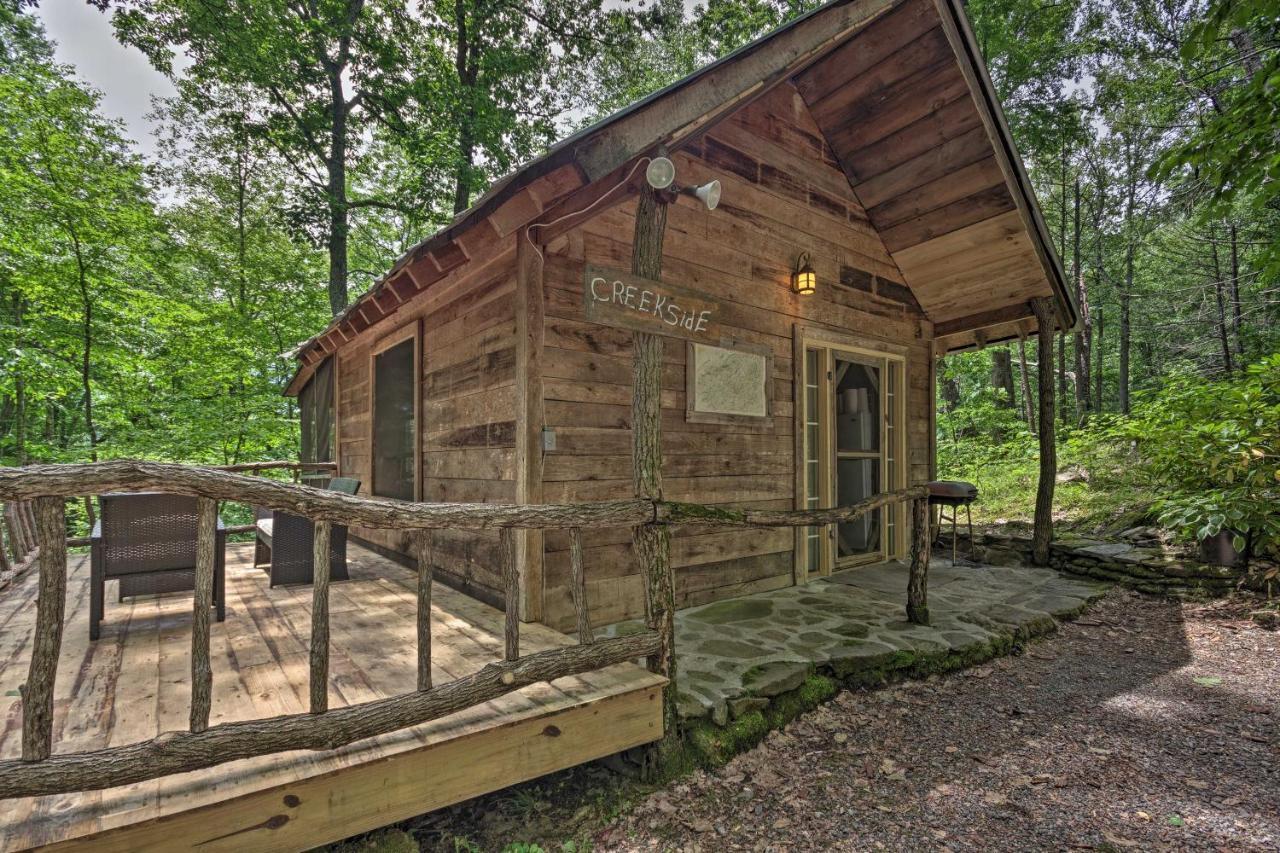 Creekside Cabin With Deck In Pisgah Forest! Barnardsville Eksteriør bilde